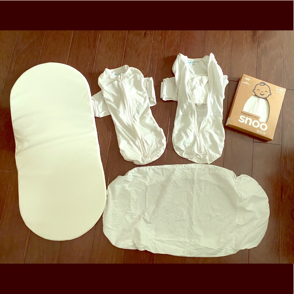 Snoo swaddles, sheet, and mattress - NEW